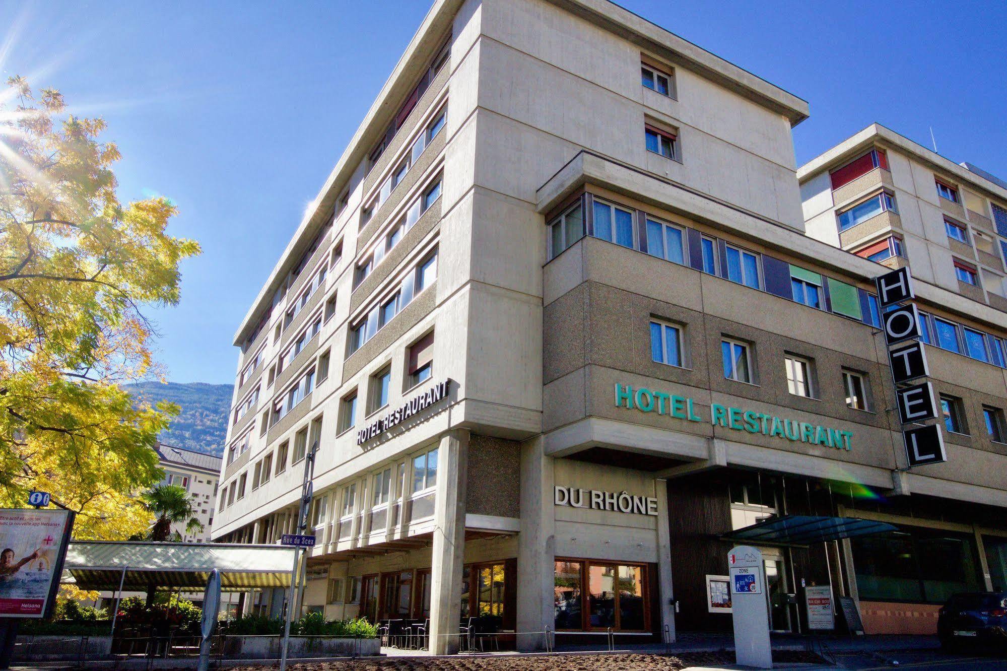 Hotel Du Rhone Sion Exteriör bild